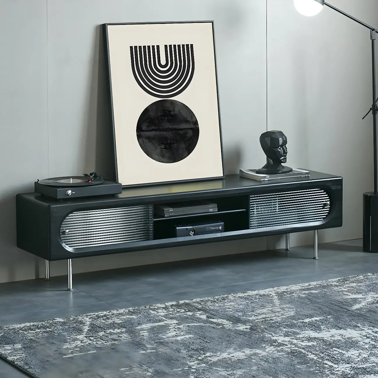 Meuble TV contemporain en bois