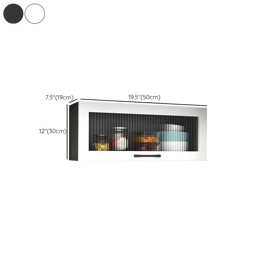 vaisselier mural en bois blanc pour cuisine