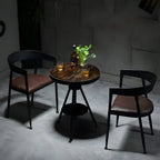 Table de bar industrielle à hauteur réglable, petite taille, plateau en bois