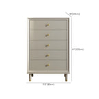 Commodes et chiffonniers élégants en bois blanc cassé avec tiroirs