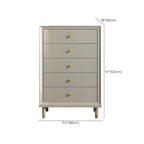 Commodes et chiffonniers élégants en bois blanc cassé avec tiroirs