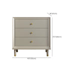 Commodes et chiffonniers élégants en bois blanc cassé avec tiroirs
