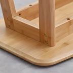 Table de bar moderne en bambou naturel