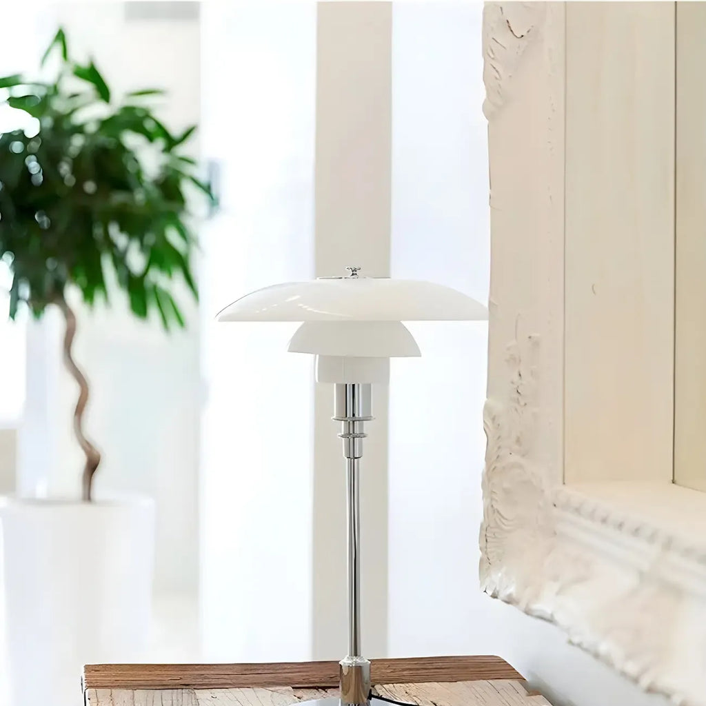 Lampe de table LED à plusieurs niveaux HomeyFad de style post-moderne avec alimentation intégrée