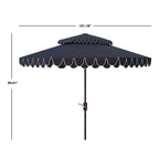 Parasol déporté double toit 274 cm avec cantonnière Kjerstin SAFAVIEH Outdoor
