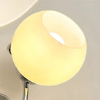 Lampada da parete LED a 2 luci, piccola, con globo in vetro, per arredamento camera da letto