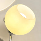 Lampada da parete LED a 2 luci, piccola, con globo in vetro, per arredamento camera da letto