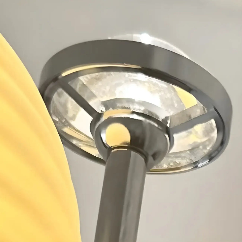 Lampada da parete LED a 2 luci, piccola, con globo in vetro, per arredamento camera da letto