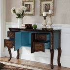 Console de rangement en bois de style français avec tiroirs