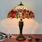 Lampe de table HomeyFad à 2 lumières avec dôme en verre et acier inoxydable de style vintage
