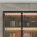 vaisselier mural gris en bois pour cuisine