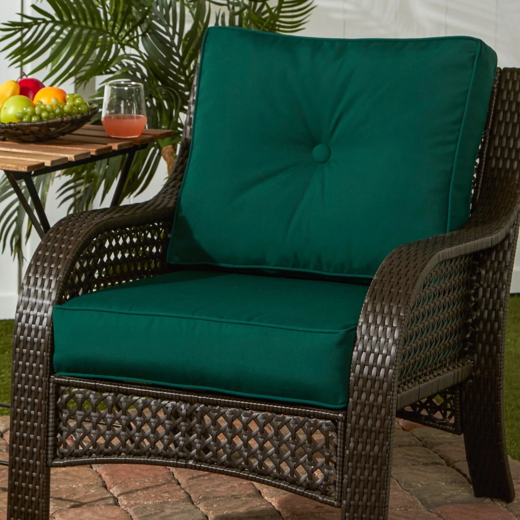 Ensemble de 2 coussins d'extérieur Sunbrella Premium pour siège profond