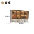 vaisselier mural gris en bois pour cuisine