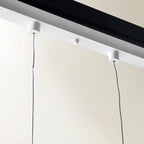 Lustre moderne en verre et LED pour îlot de cuisine