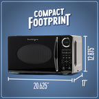 Four à micro-ondes de comptoir Nostalgia Retro de 0,9 pied cube