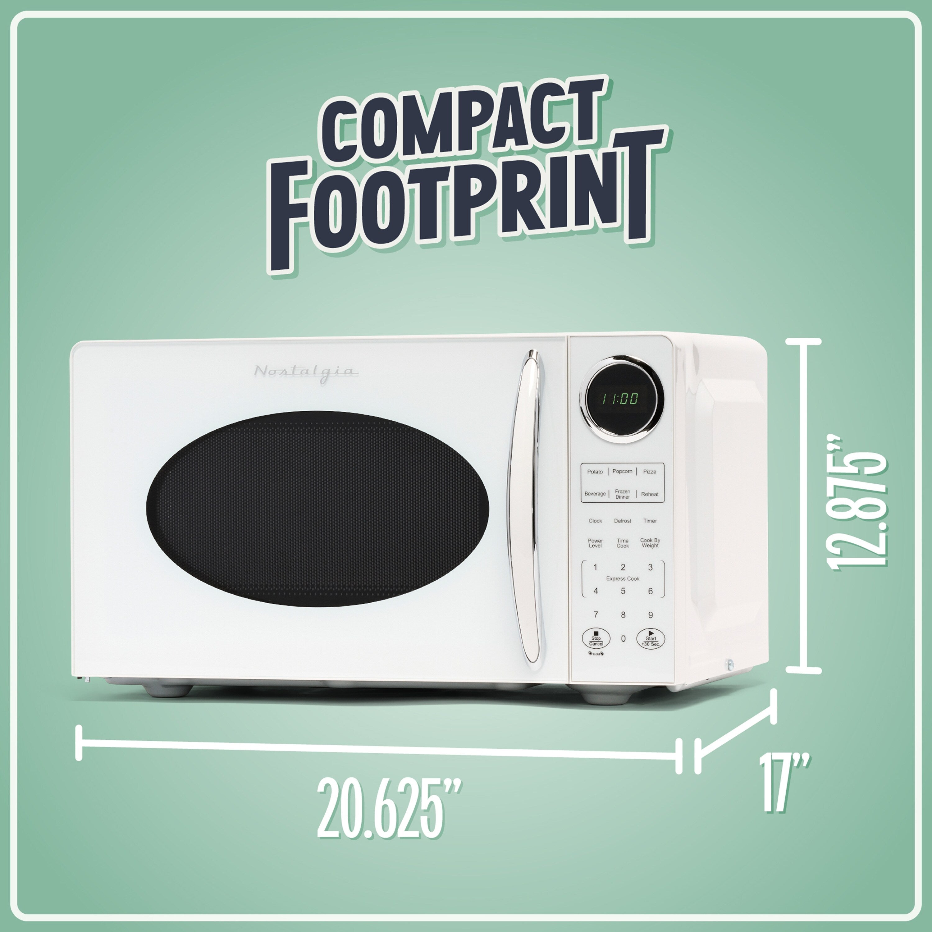 Four à micro-ondes de comptoir Nostalgia Retro de 0,9 pied cube