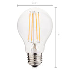 Lampadina LED dimmerabile da 6W (equiv. 60W), luce bianca calda 2700K
