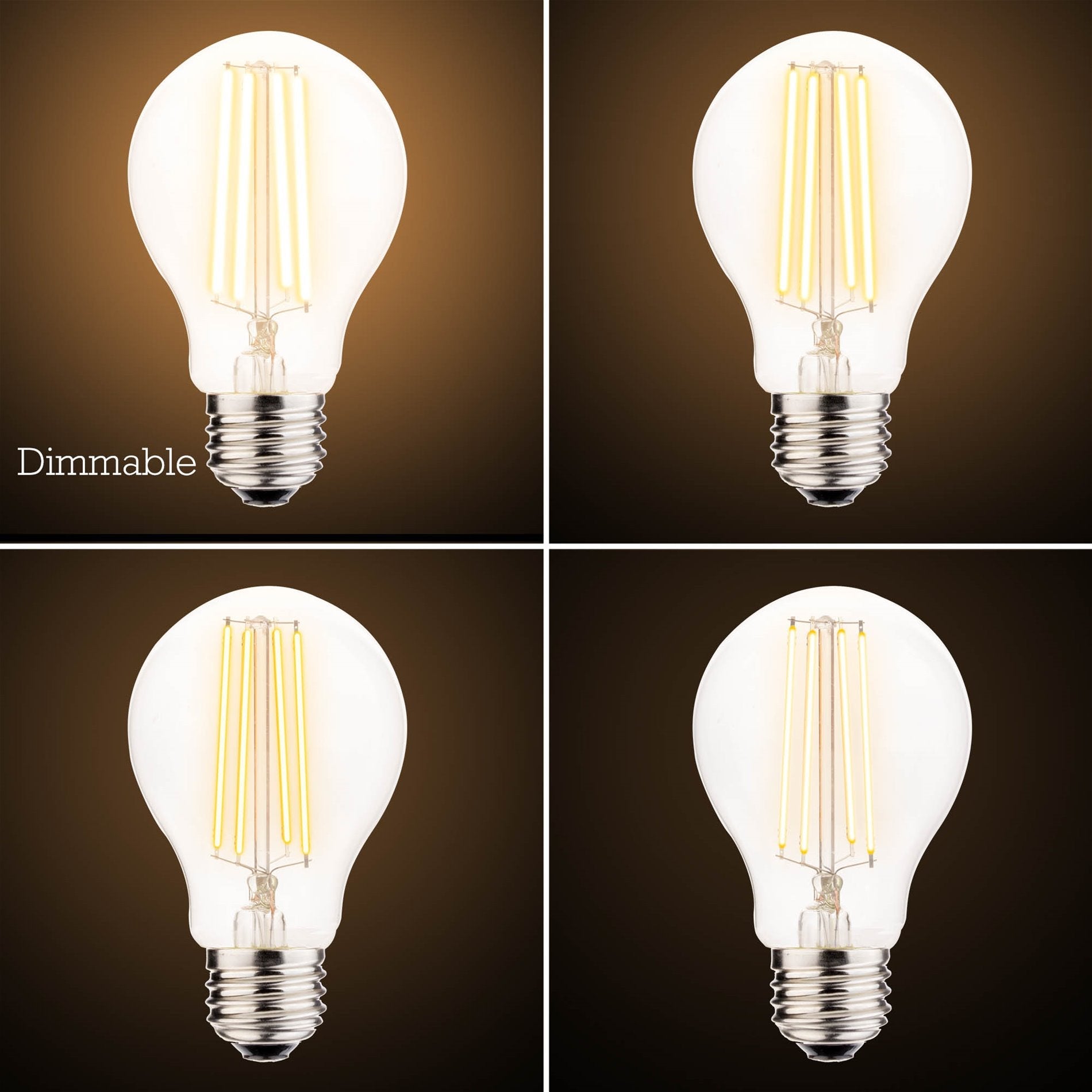 Lampadina LED dimmerabile da 6W (equiv. 60W), luce bianca calda 2700K