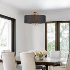 Lustre tambour moderne Alondra 20 à 3 lumières
