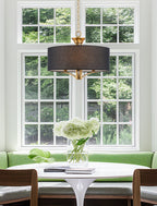 Lustre tambour moderne Alondra 20 à 3 lumières