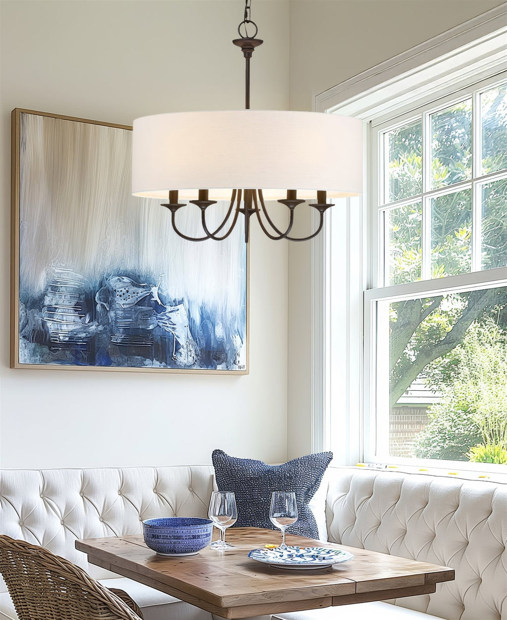 Lustre traditionnel Quinn 22 à 5 lumières