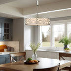 Lustre tambour en métal Sienna 19 à 3 lumières