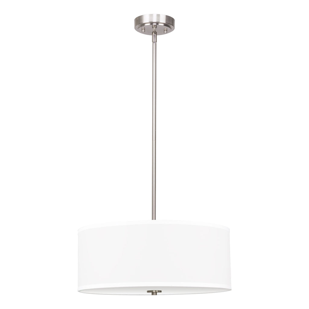 Lustre suspendu Nolan 18 Classic à 3 lumières en forme de tambour