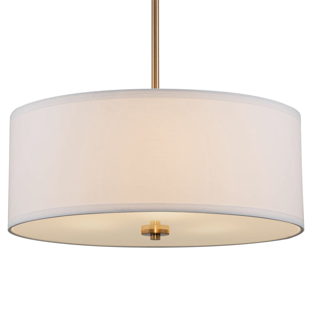 Lustre suspendu Nolan 18 Classic à 3 lumières en forme de tambour