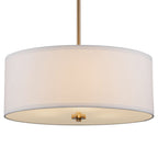 Lustre suspendu Nolan 18 Classic à 3 lumières en forme de tambour
