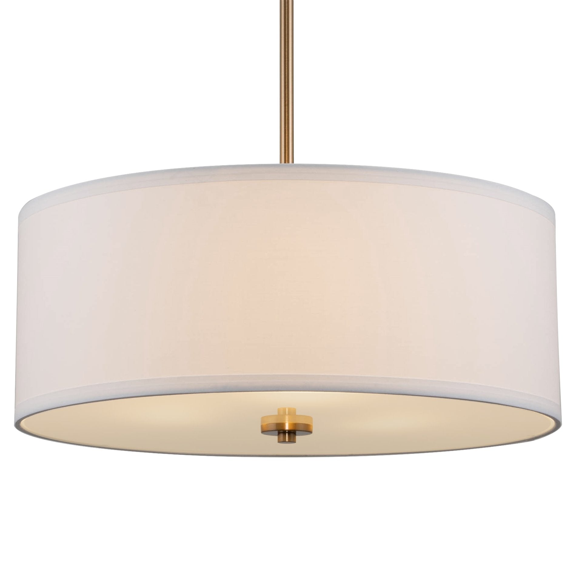 Lustre suspendu Nolan 18 Classic à 3 lumières en forme de tambour