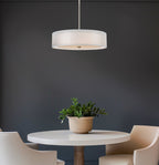 Lustre moderne Lindos 20 à 3 lumières et double tambour
