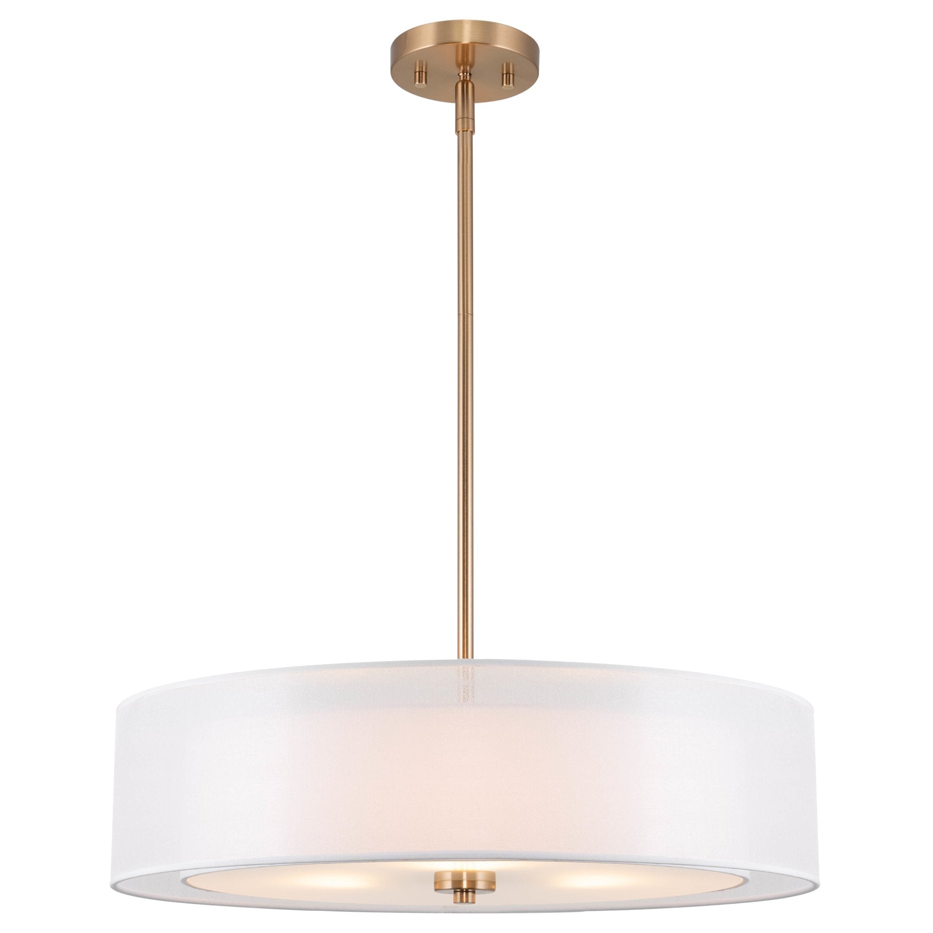 Lustre moderne Lindos 20 à 3 lumières et double tambour