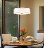 Lustre moderne Lindos 20 à 3 lumières et double tambour