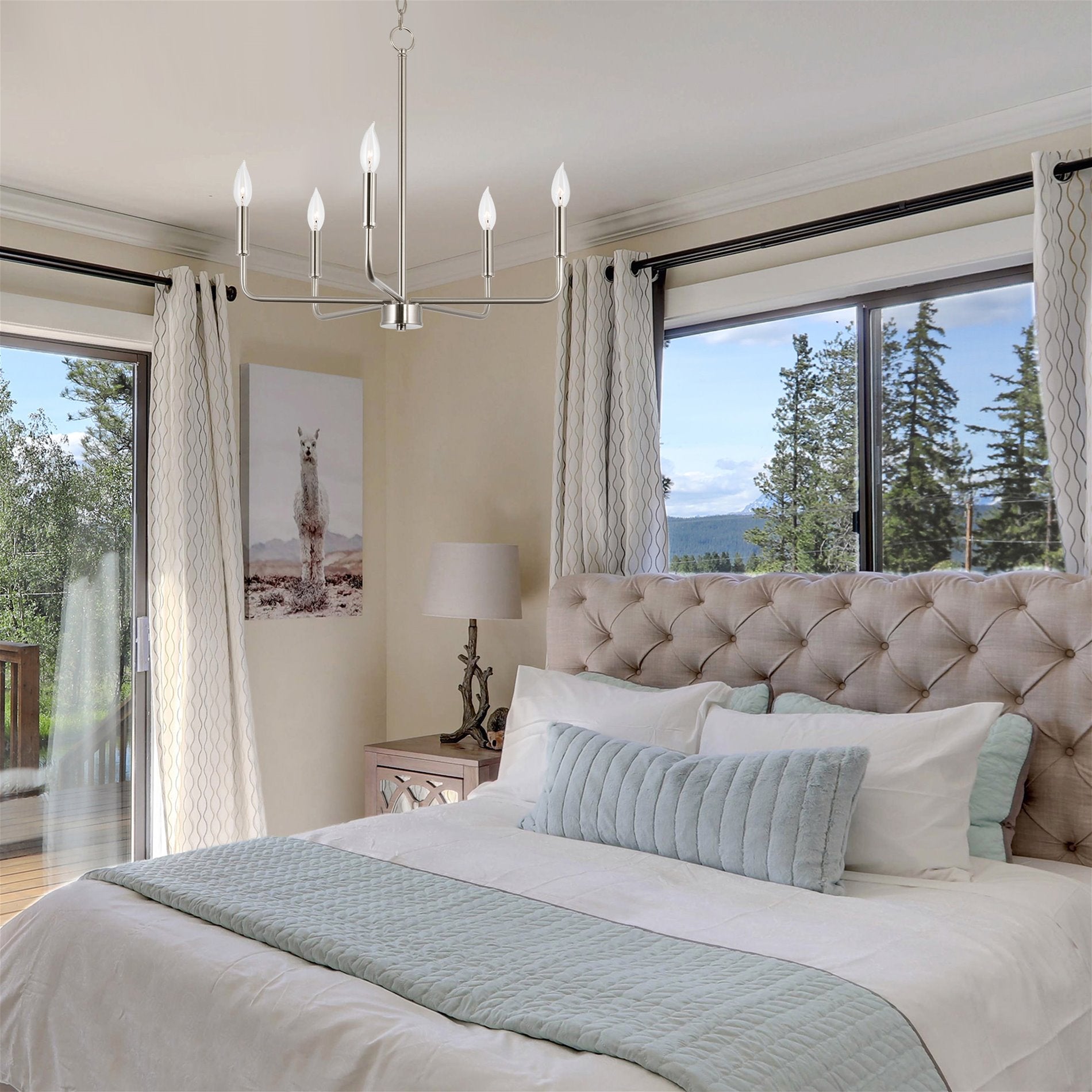 Lustre moderne Camille 22 à 5 lumières