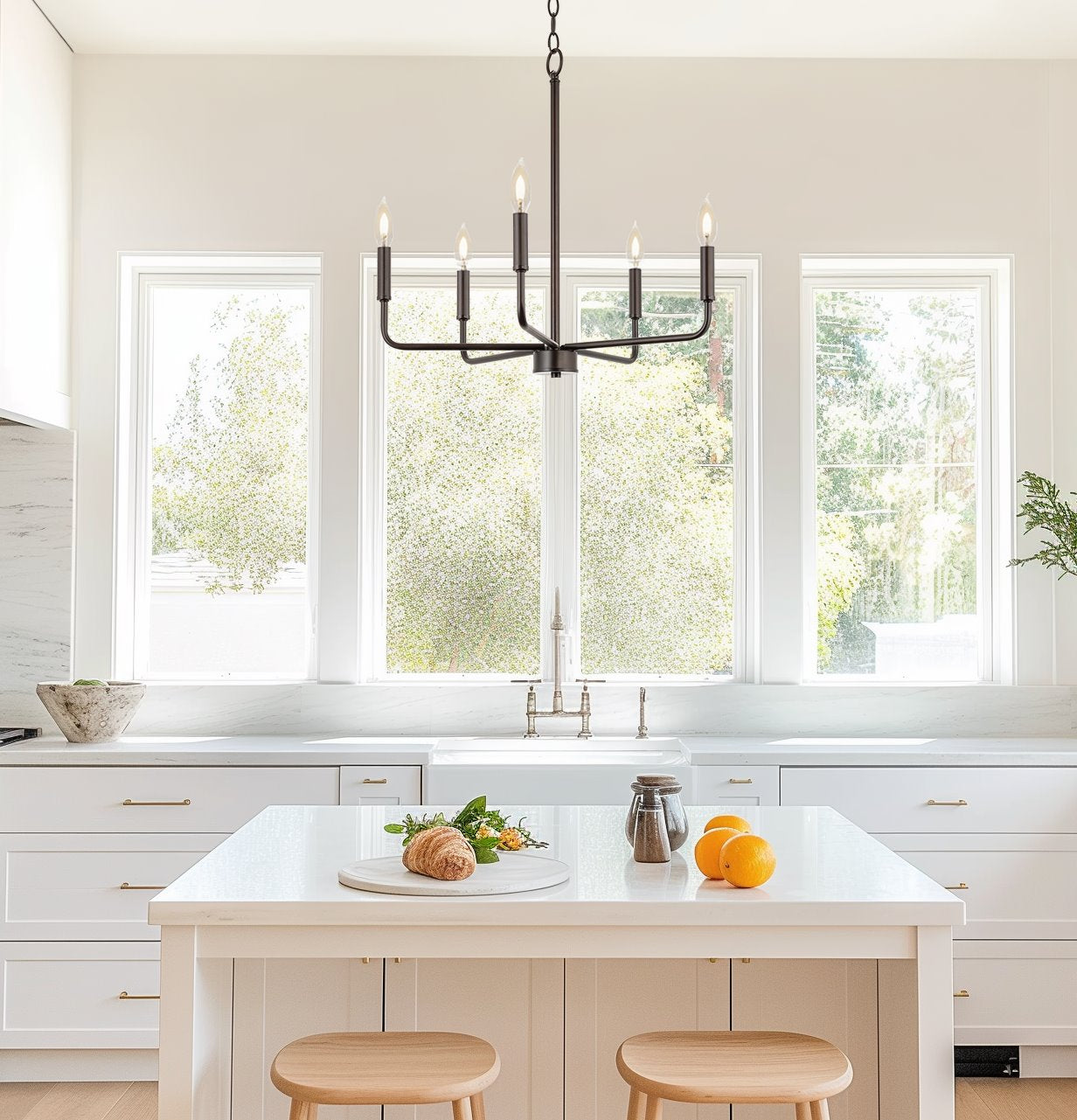 Lustre moderne Camille 22 à 5 lumières