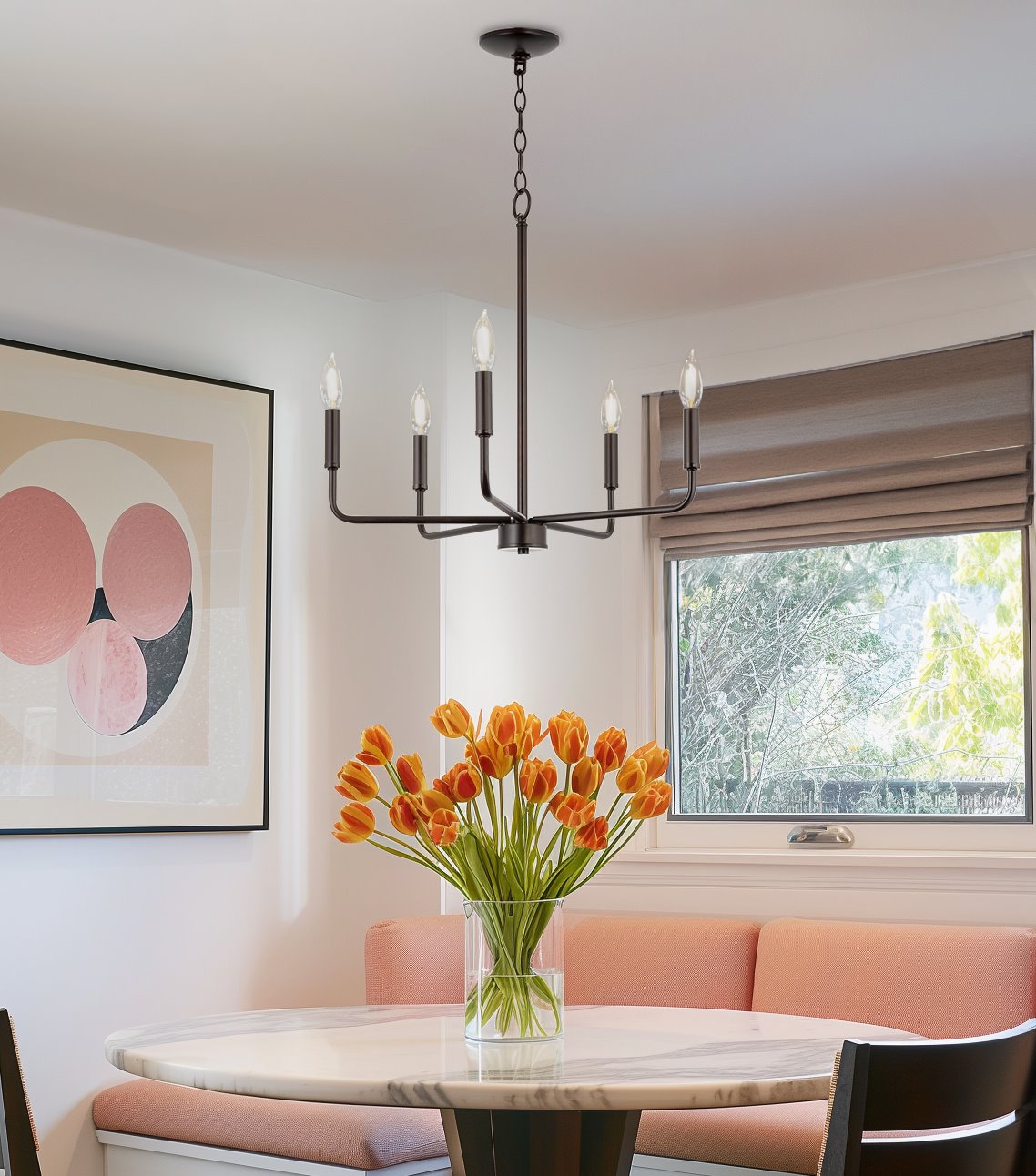 Lustre moderne Camille 22 à 5 lumières