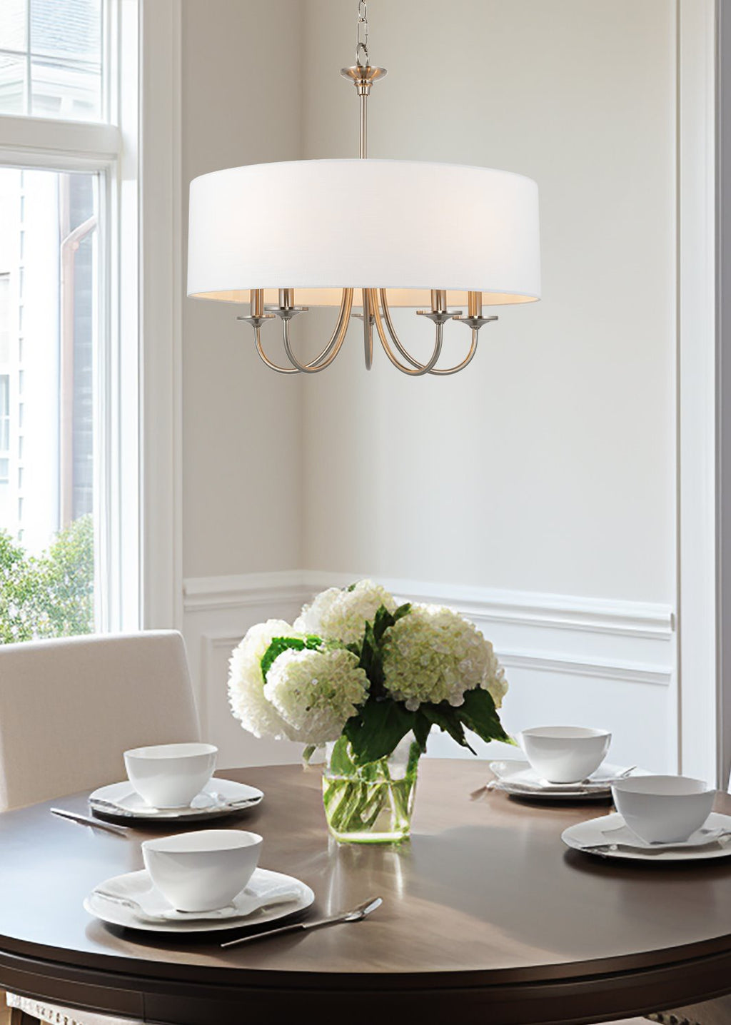 Lustre suspendu traditionnel Quinn 22 à 5 lumières