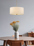 Lustre suspendu moderne Pearl 18 à 3 lumières, grand modèle tambour