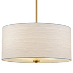 Lustre suspendu moderne Pearl 18 à 3 lumières, grand modèle tambour