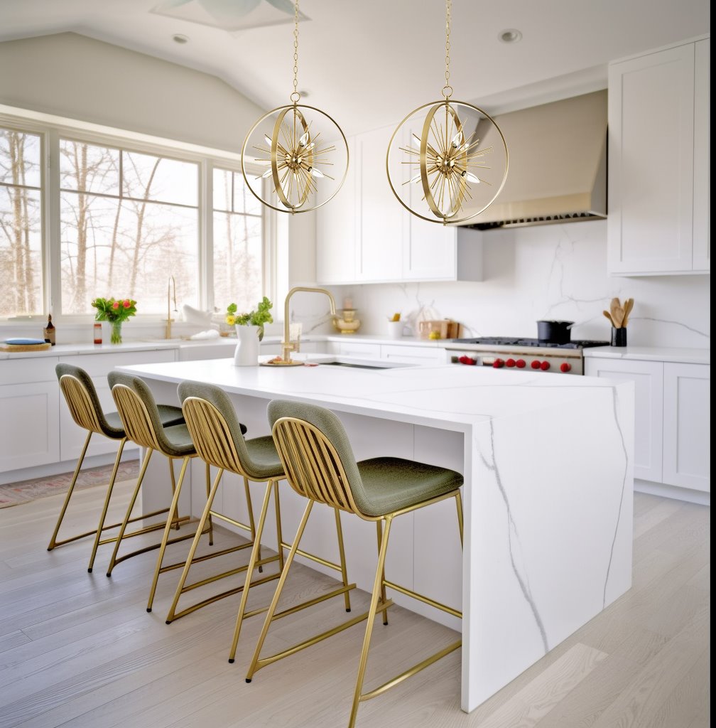 Lustre Solaris 22 à 6 lumières, forme sphérique/globe, style étoile Sputnik