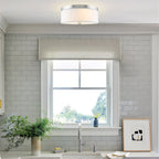 Plafonnier encastré Walker 20, grand modèle, style moderne du milieu du siècle, à 3 lumières