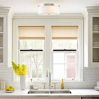 Plafonnier encastré Walker 20, grand modèle, style moderne du milieu du siècle, à 3 lumières