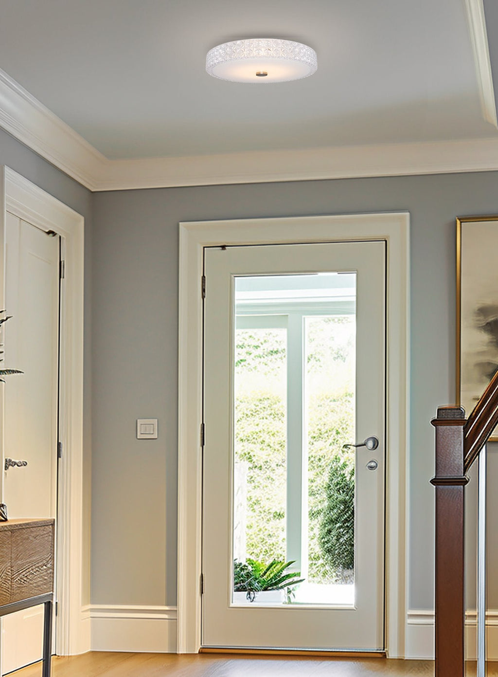 Plafonnier encastré moderne Maxine 15 à DEL intégrée de 20 W (équivalent 120 W)