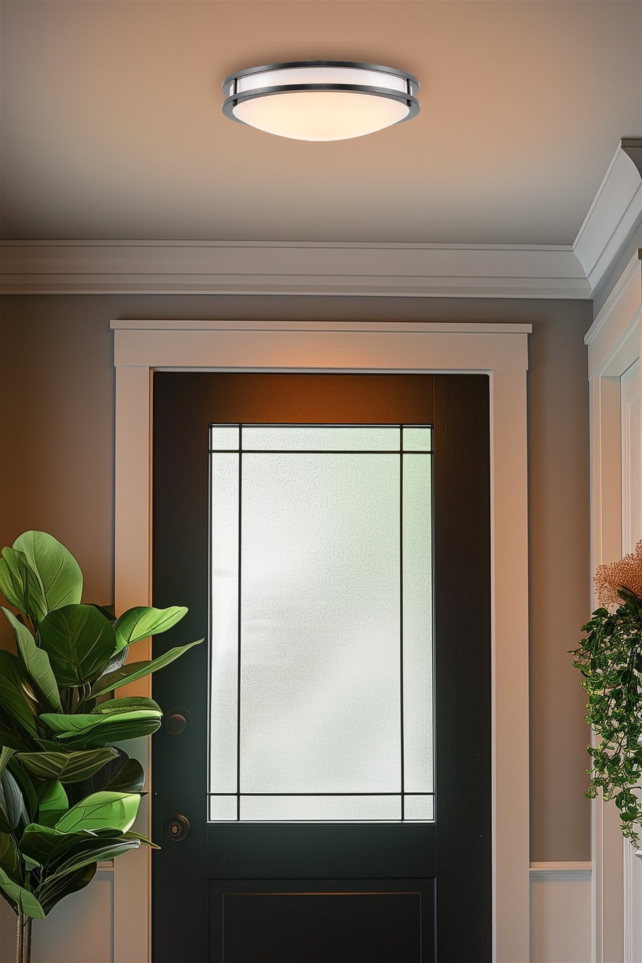 Plafonnier encastré moderne Brighton 16 à 2 anneaux LED (24 W)