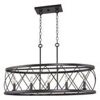 Luminaire traditionnel Eleanor 33 à 5 lumières pour îlot de cuisine