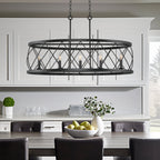 Luminaire traditionnel Eleanor 33 à 5 lumières pour îlot de cuisine