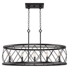 Luminaire traditionnel Eleanor 33 à 5 lumières pour îlot de cuisine