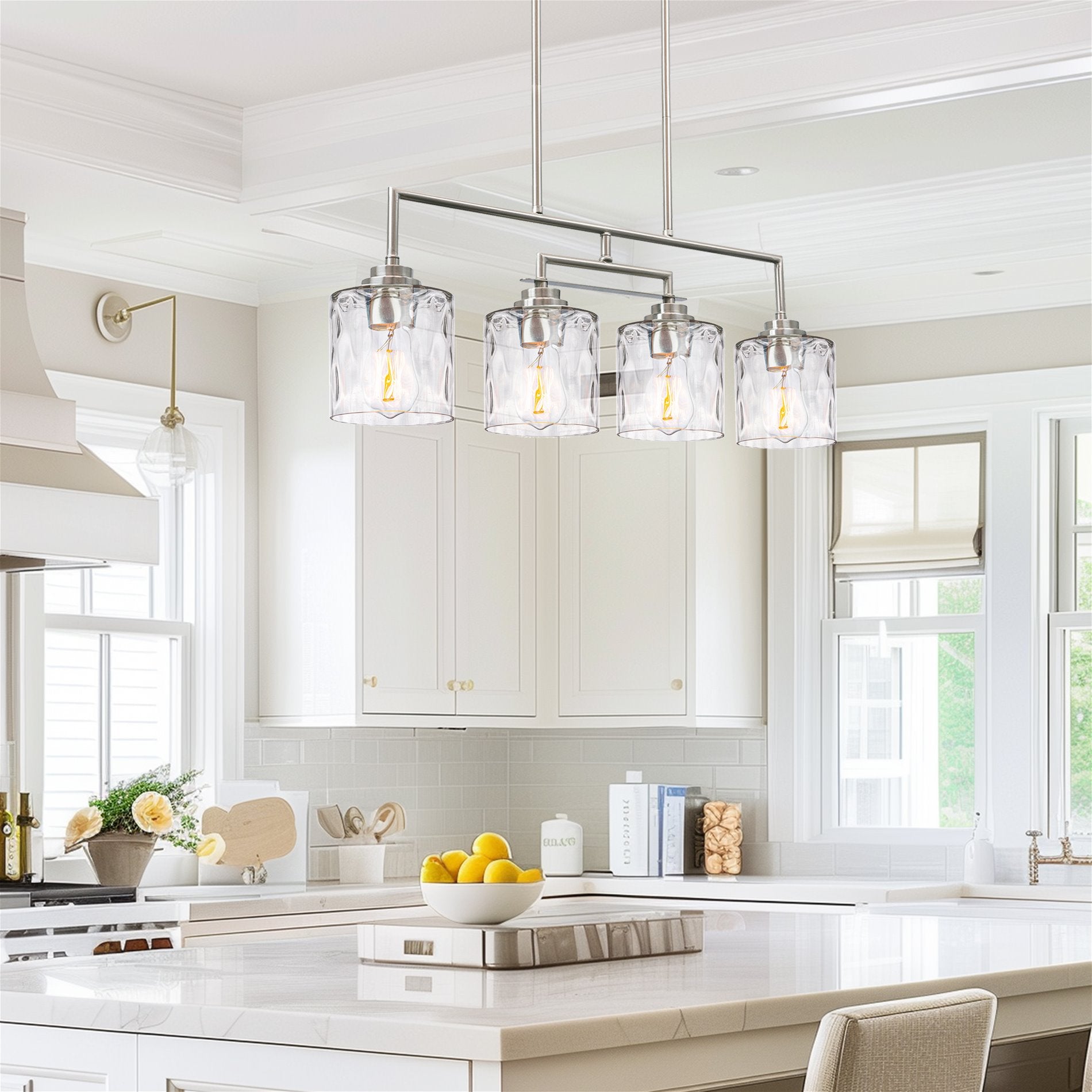 Monroe 28 Luminaire îlot moderne à 4 lumières