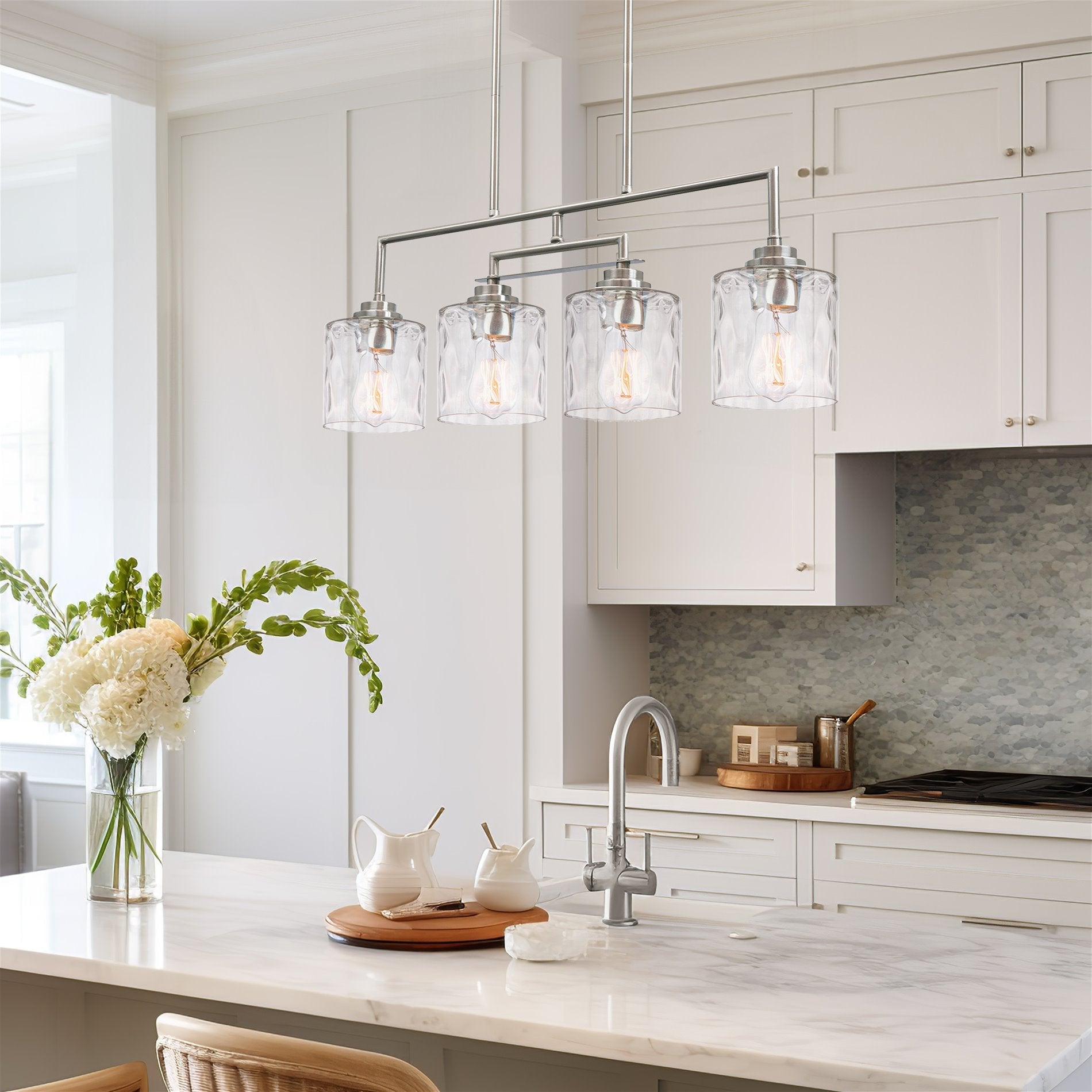 Monroe 28 Luminaire îlot moderne à 4 lumières