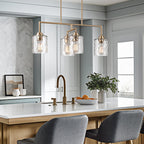 Monroe 28 Luminaire îlot moderne à 4 lumières